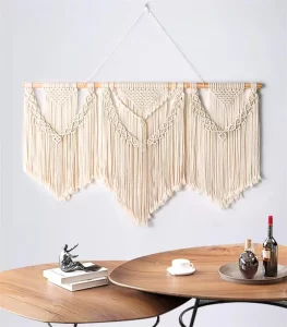 Macramé murale tête de lit rideaux indien