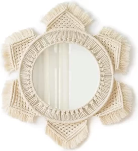 Miroir macramé DIY chic